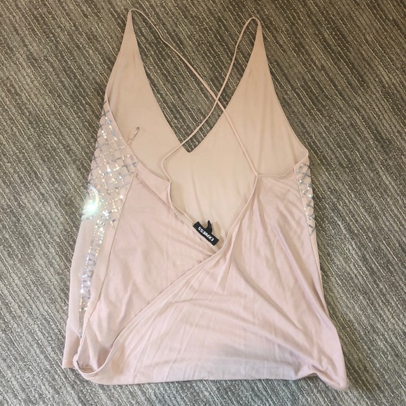 Express light pink tank top - Picture 2 of 2
